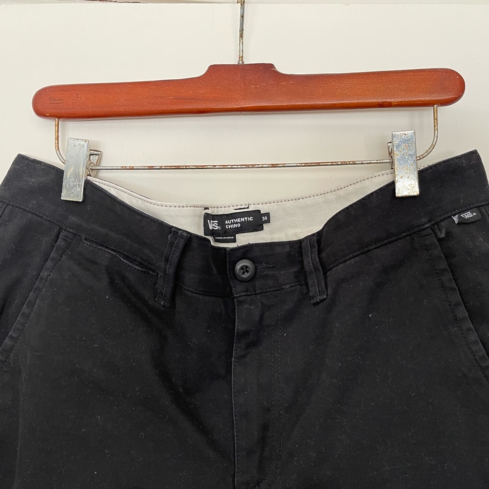 Vans stretch chino pants in black size 34